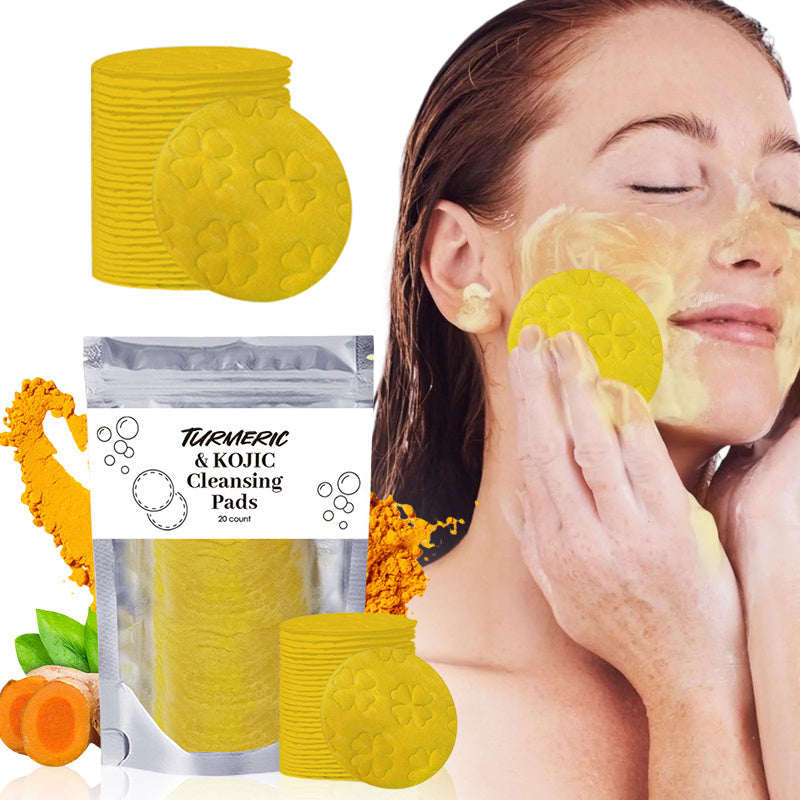 Turmeric Cleansing Pads Compressed Facial Sponges