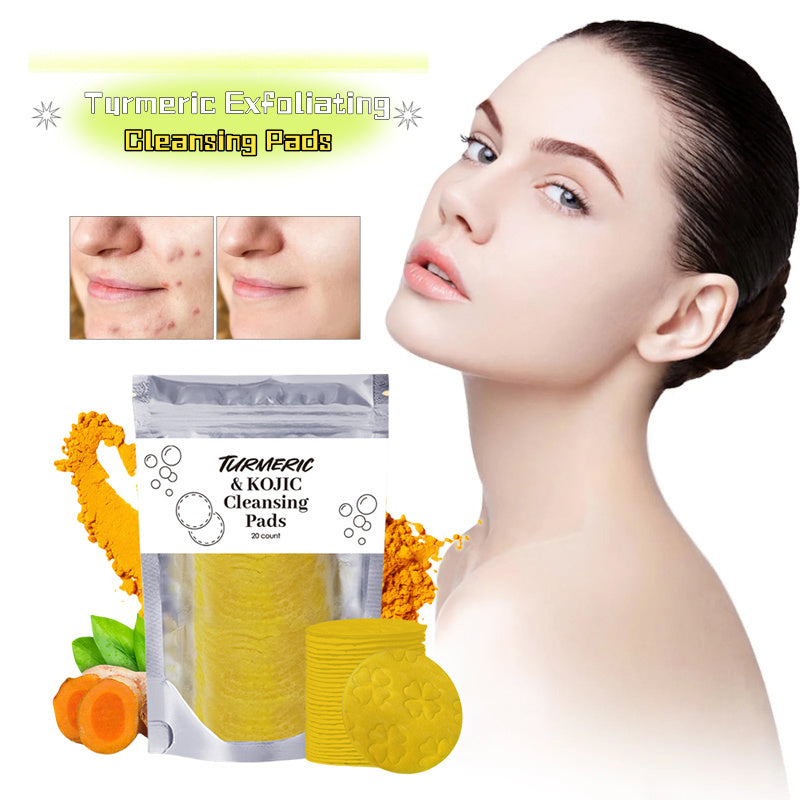 Turmeric Cleansing Pads Compressed Facial Sponges