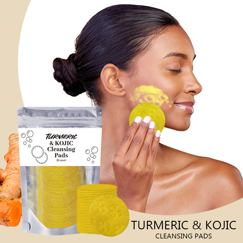 Turmeric Cleansing Pads Compressed Facial Sponges