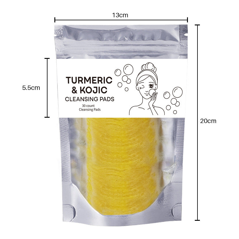 Turmeric Cleansing Pads Compressed Facial Sponges