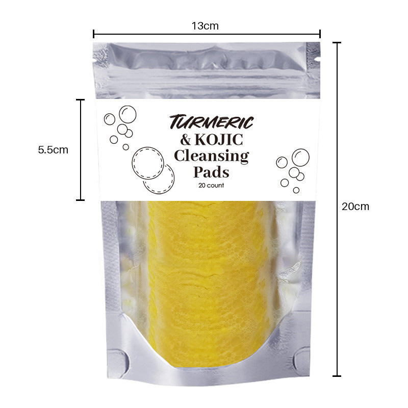 Turmeric Cleansing Pads Compressed Facial Sponges