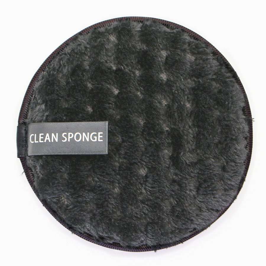 Disque démaquillant rond en cotton à motif ananass, éponge nettoyante à l eau - larenn