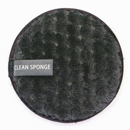 Disque démaquillant rond en cotton à motif ananass, éponge nettoyante à l eau - larenn