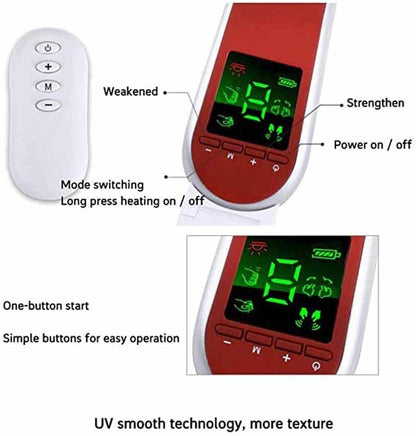 Infrared LED Light Photon Therapy V - Shape Slimming Face Massager - larenn