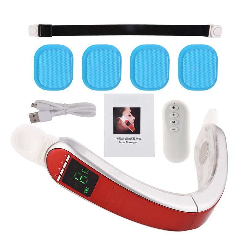 Infrared LED Light Photon Therapy V - Shape Slimming Face Massager - larenn
