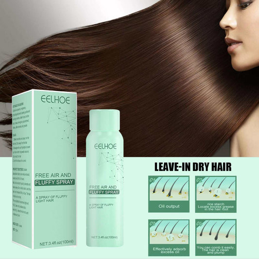 Sèche cheveux air doux dégraissant spray 100 ml éliminant excès de sébum sans rinçage