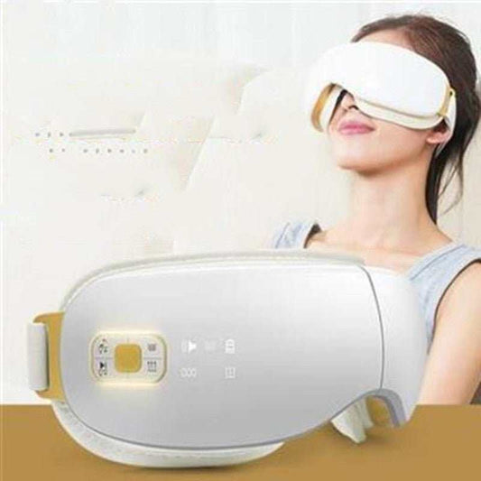 Masseur yeux pliable portable multifonction avec musique de méditation pour relaxation et sommeil paisible